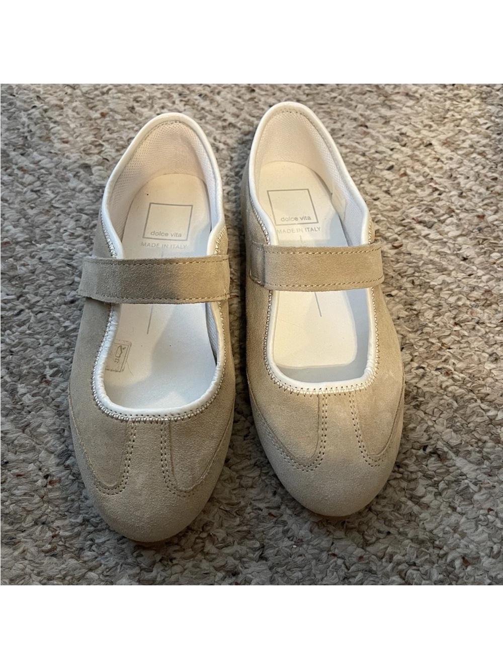 DOLCE VITA Mary Jane Sofya Sneakers Camel Suede Sz6